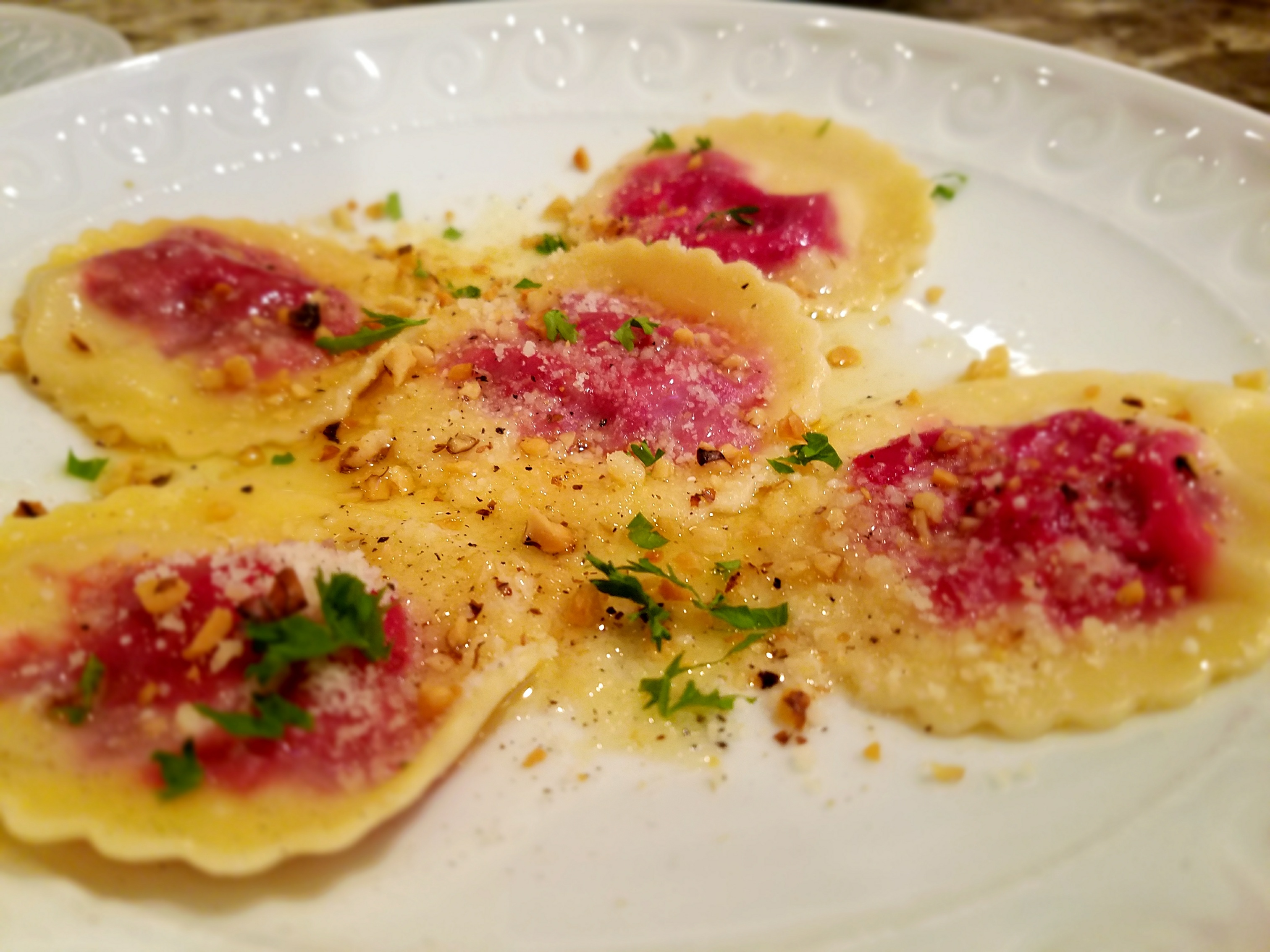 Beet Ravioli With Brown Sage Butter Simply Beale