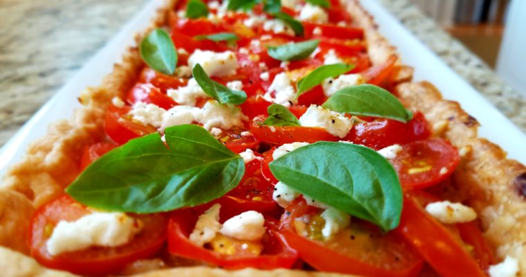 Tomato Tart with Caramelized Onions