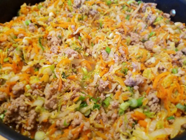 Pork is cooked, ready to drain, but save the broth!