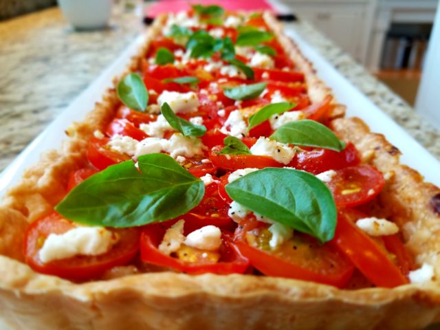 Tomato Tart with Goat Cheese