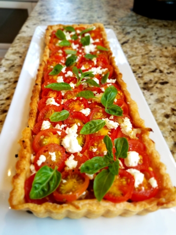 Tomato Tart with Goat Cheese