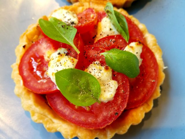 Tomato Tartlets with Boursin