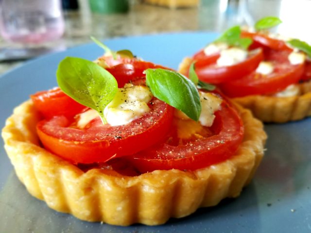 Tomato Tartlets with Boursin
