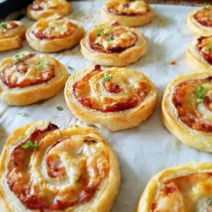 Black Forest Ham, Gruyere, Spicy Horseradish Mustard Pinwheels (1)