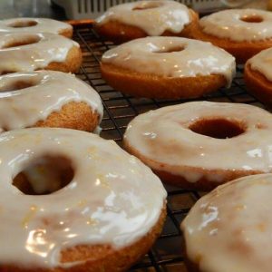 Double Lemon Glazed Doughnuts