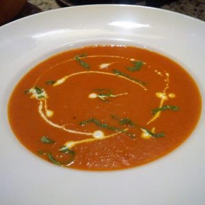 Fresh Heirloom Cream of Tomato Soup